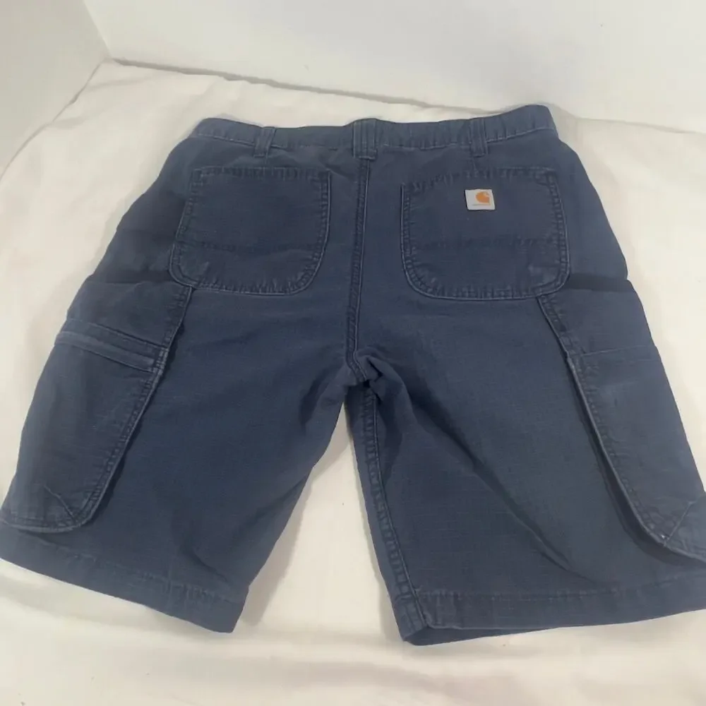 Carhartt Women's Navy Blue Sz 10 Utility Carpenter Work Cargo Shorts 104010-NVY